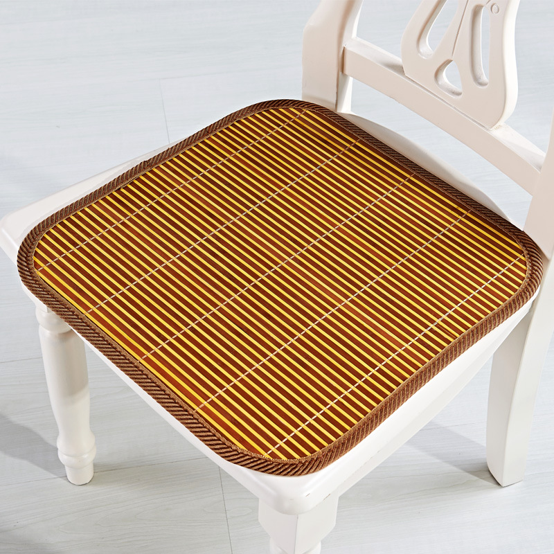 Picture of Summer Bamboo Mat Cushion Boss Chair Cushion Office Chair Mat Internet Cafe Bamboo Cushion Computer Chair Cushion Dining Chair Cushion