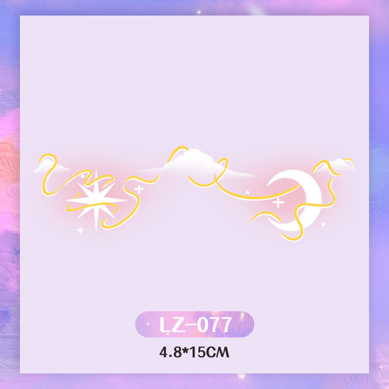 Picture of New Year's Day girl cute face makeup New year new year Creative face stickers love blush cute makeup stickers tattoo stickers