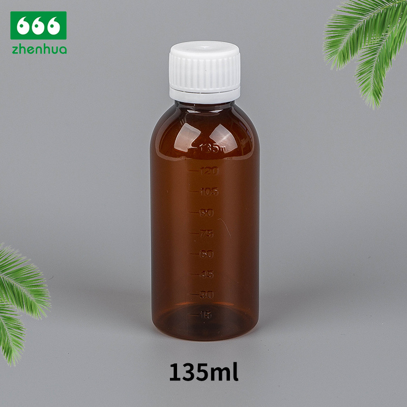 Picture of 125/135/160ml PET acid and alkali resistant sampling bottle laboratory sample bottle scale bottle medicinal syrup bottle