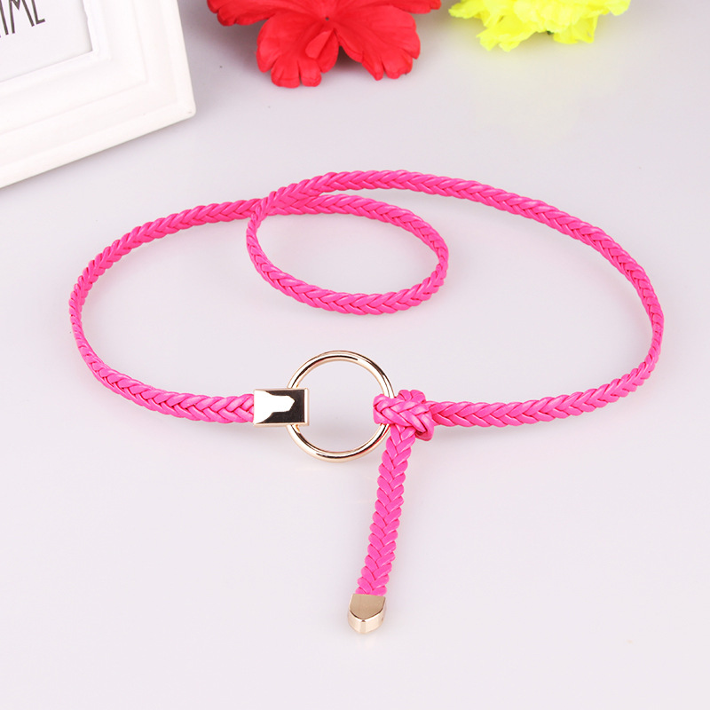 Picture of New ladies thin belt hand woven thin belt dress decoration Joker casual belt wholesale 617