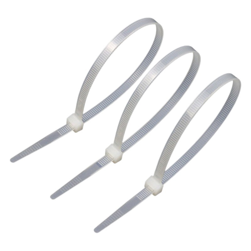 Factory wholesale black and white cable ties 100 packaging factory direct 3*4*5*8 multi-specification self-locking cable ties