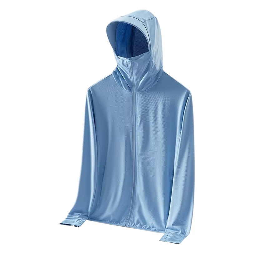 Ice Silk Sun Protection Clothing Men's Summer Coat 2024 New Light Skin Breathable Anti-UV Fishing Sun Protection Clothing for Women