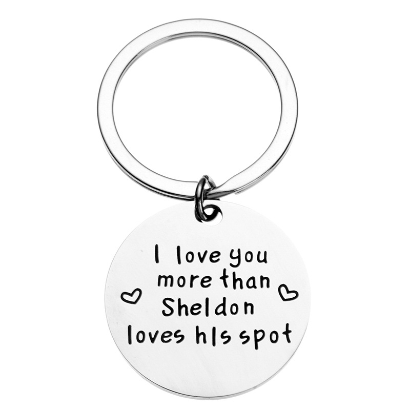 European and American New l love you more than sheldon loves his spot Shelton