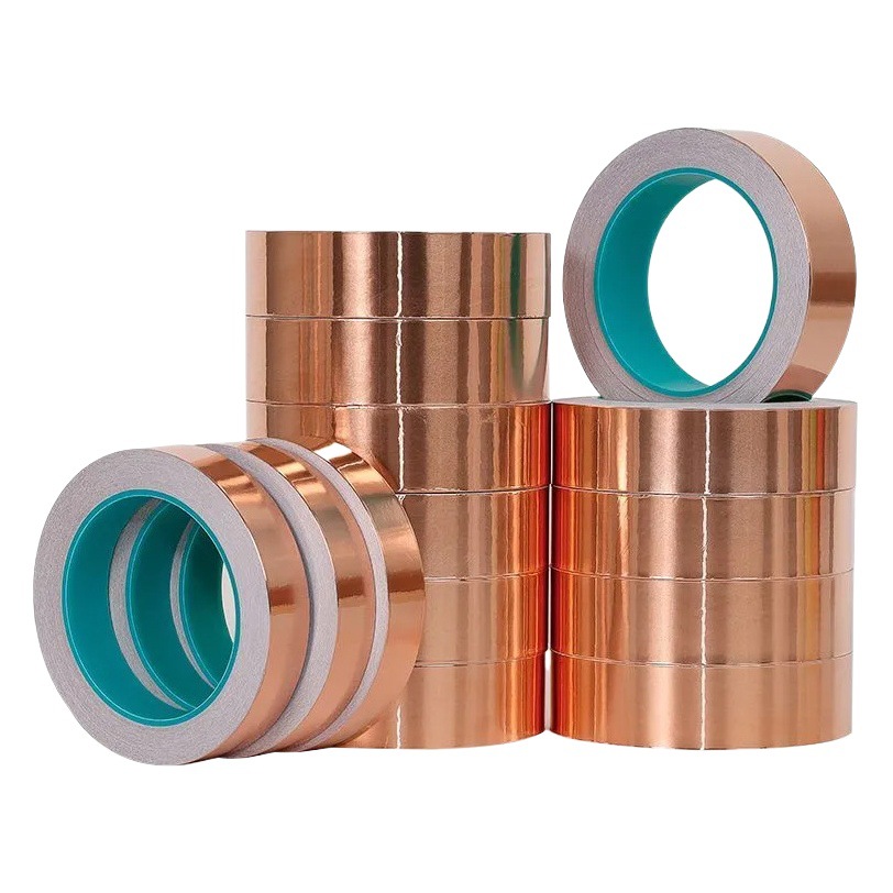 Double conductive copper foil tape signal enhancement pure copper thickened copper foil paper double conductive high temperature resistant single-sided tape Radiation protection