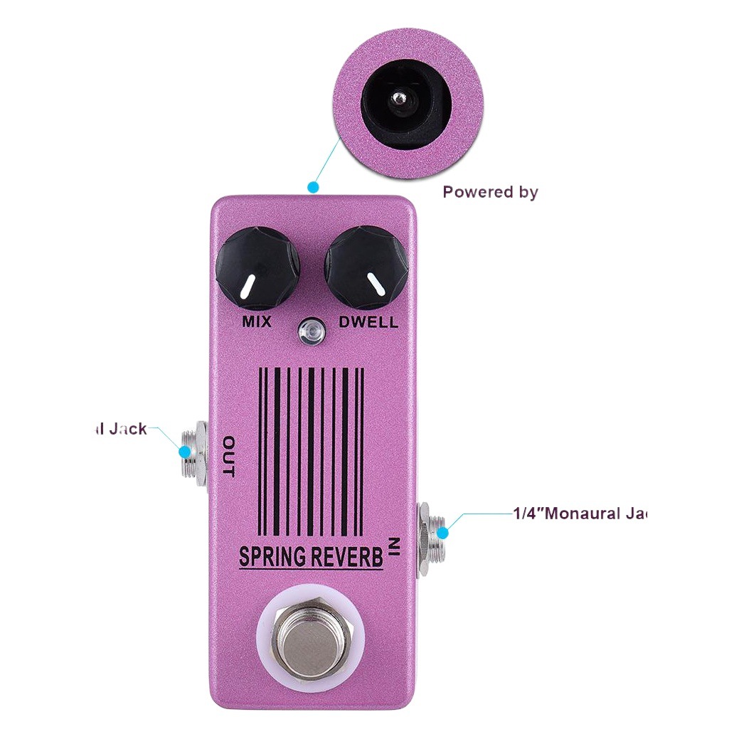 MOSKYAUDIO SPRING REVERB mini guitar reverb effector guitar effector manufacturers