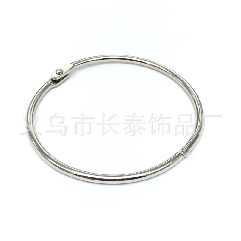 Picture of Factory wholesale loose-leaf ring book ring desk calendar binding iron ring opening buckle ring photo album card hanging ring loose-leaf ring spot