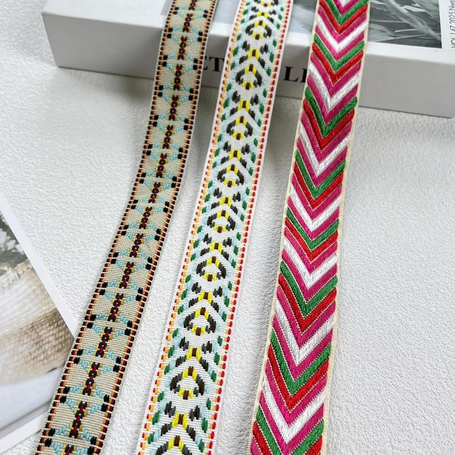 Jacquard Ribbon Ethnic Style Lace Geometric Arrow Pattern Garment Accessories SH-3160 Width 3CM