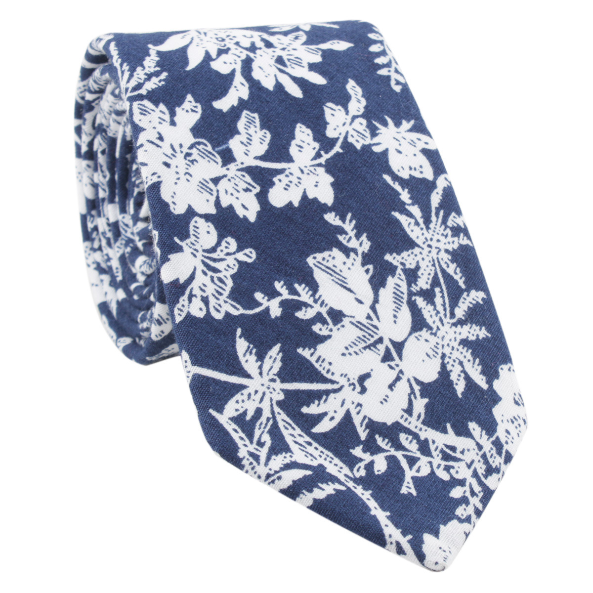 Picture of Cotton tie men's printed fashion casual flower cotton narrow tie AliExpress tie cross-border e-commerce supplier