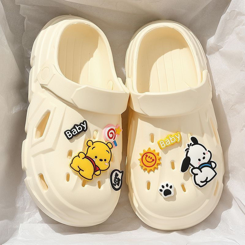 2025 New Arrival Shoes with Shoes for Women Summer Outer Wear Non-slip Thick-soled Beach Sandals and Slippers for Men and Women