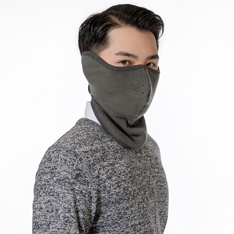Picture of Winter warm mask neck and ear protection all-inclusive scarf men and women riding mask polar fleece three-in-one outdoor cold protection