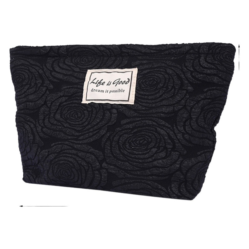 Advanced Cosmetic Bag Elegant Cosmetic Storage and Fit Bag Large Capacity Portable Hand Bag for Travel