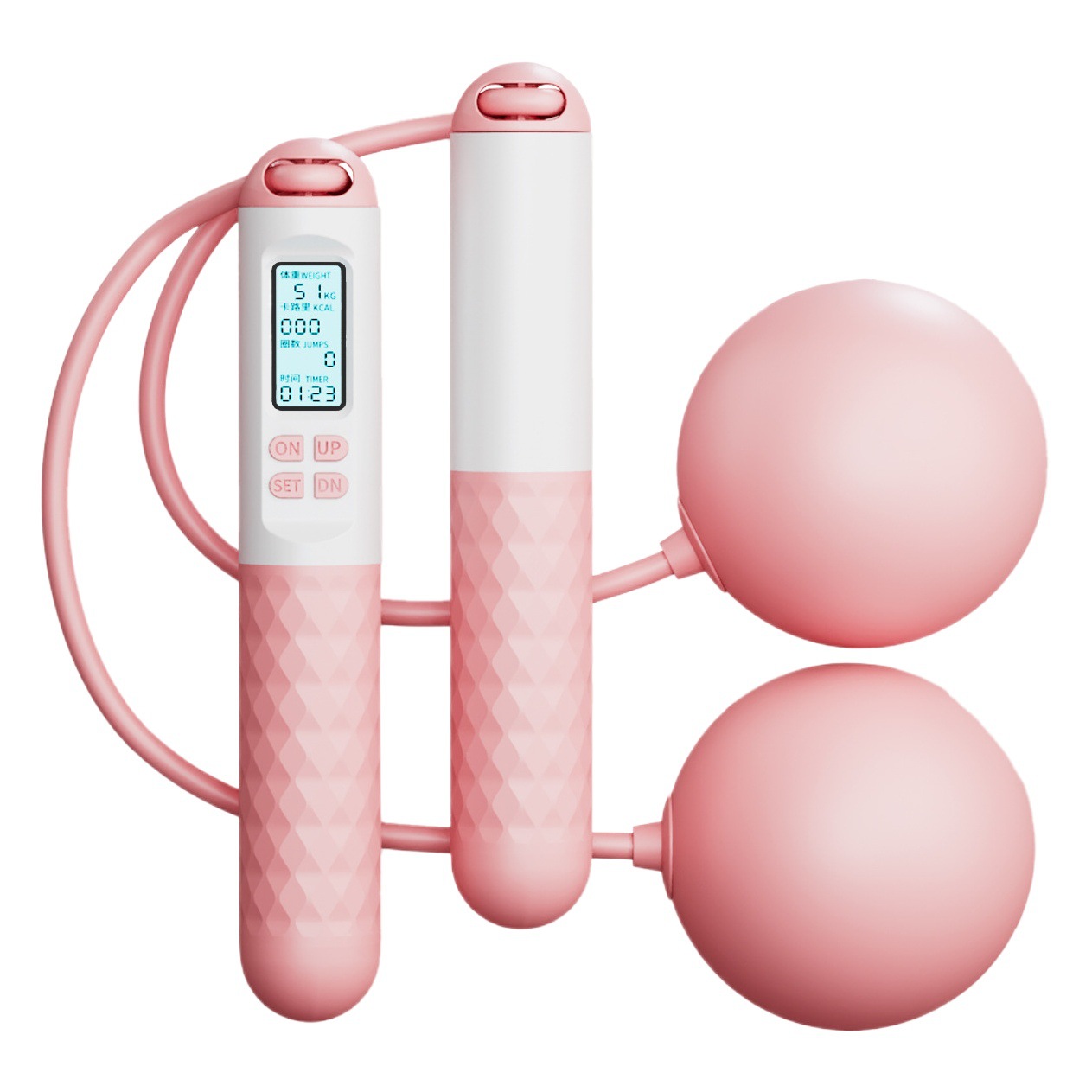 Load Steel Wire Long Rope Special Rope Skipping Rope for High School Entrance Examination Children Adult Professional Dual-purpose Electronic Intelligent Cordless Counting Skipping Rope