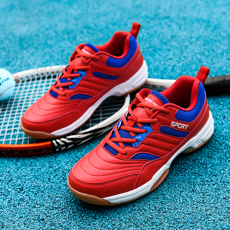 Picture of Cross-border plus size lightweight new public version professional badminton shoes men's elastic breathable student training tennis sneaker