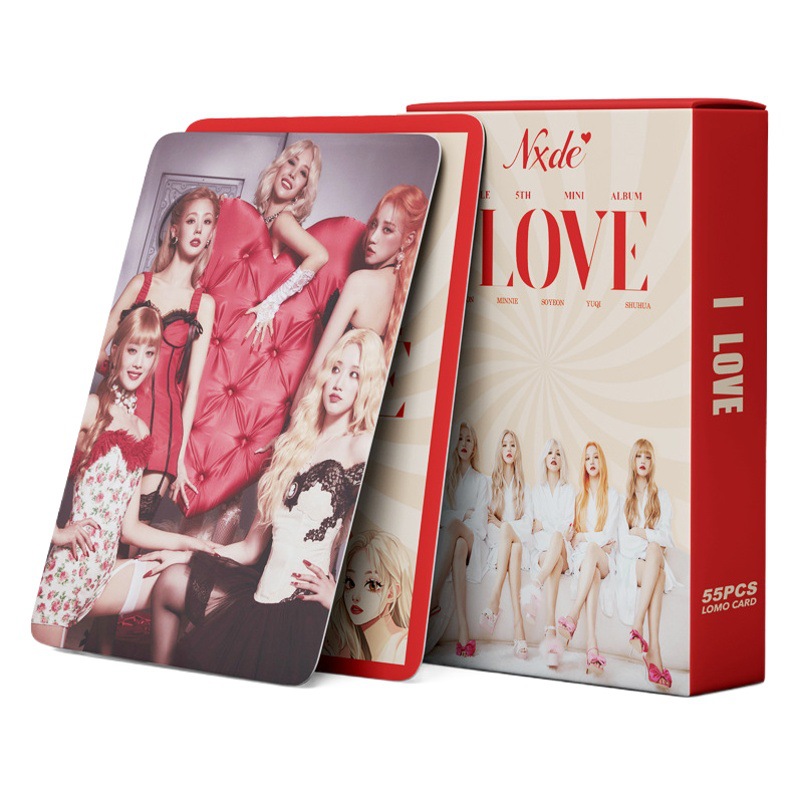 G-IDLE Return Album I LOVE Retro Small card ins55 Aidou Should Aid lomo card Meitu card