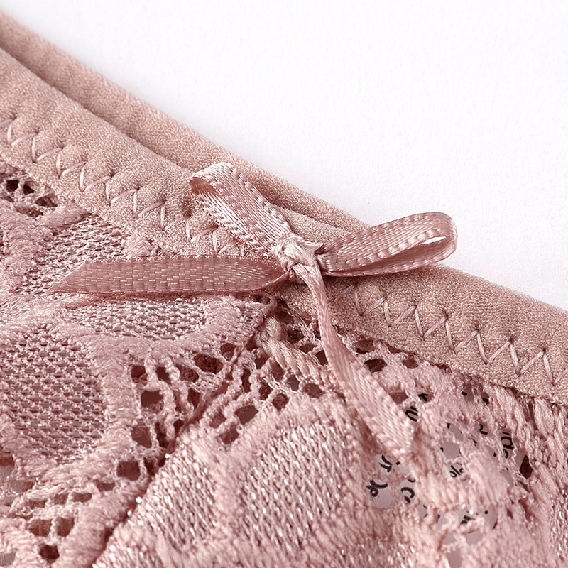 Picture of Foreign trade underwear women's European and American breathable low waist sexy lace thong comfortable cotton crotch women's underwear women's pure desire