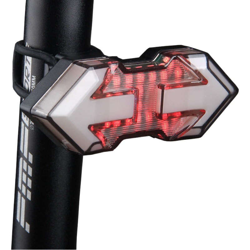 Bicycle tail light warning light intelligent remote control USB charging turn signal brake night riding super bright riding turn signal