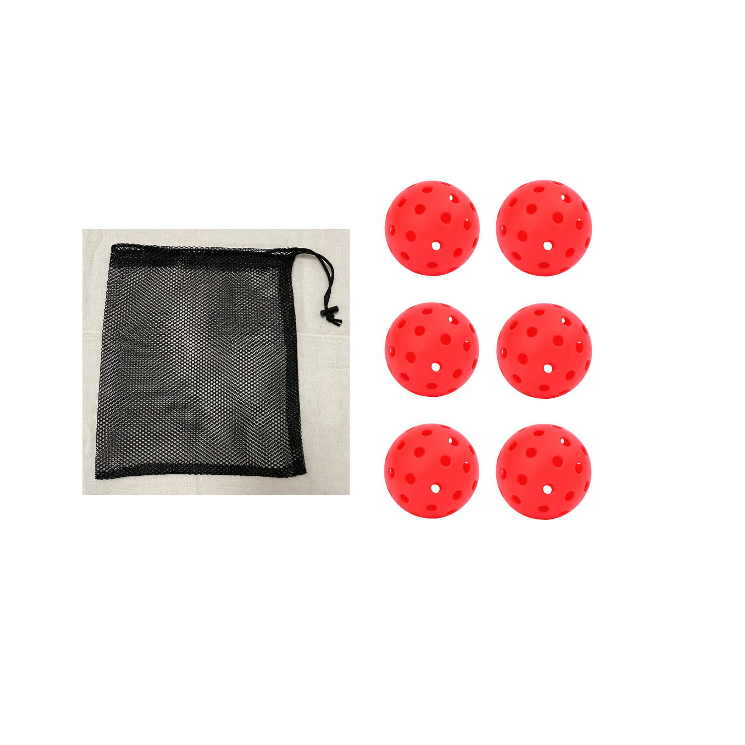 Picture of Pickleball Storage Bag with 40 Holes, 74mm Hole Balls, Pe Floating Balls, Pickleballball Led Light-Up
