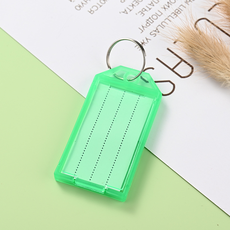 Picture of Plastic Key Plate Rental Color Number Plate Key Artifact Label Management Can Mark Plate Key Chain Key Ring