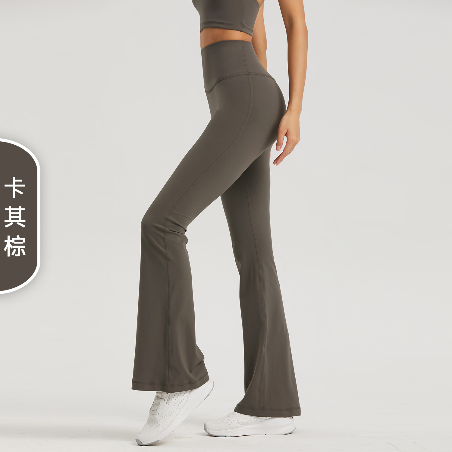 Picture of NUF Lycra Naked Yoga Flared Pants Women's High Waist Hip Lifting Yoga Clothing Fitness Non-T Micro Yoga Pants