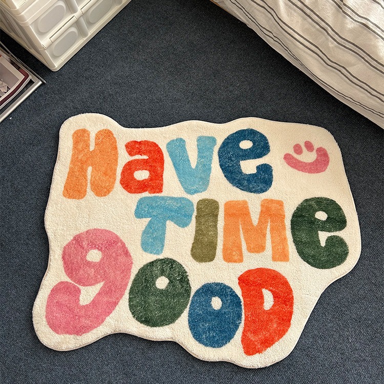 Cross-border Alien Cartoon Cashmere Foot Mat Xiyin Hot Selling Bedside Blanket Amazon temu Wholesale Hair Floor Mat