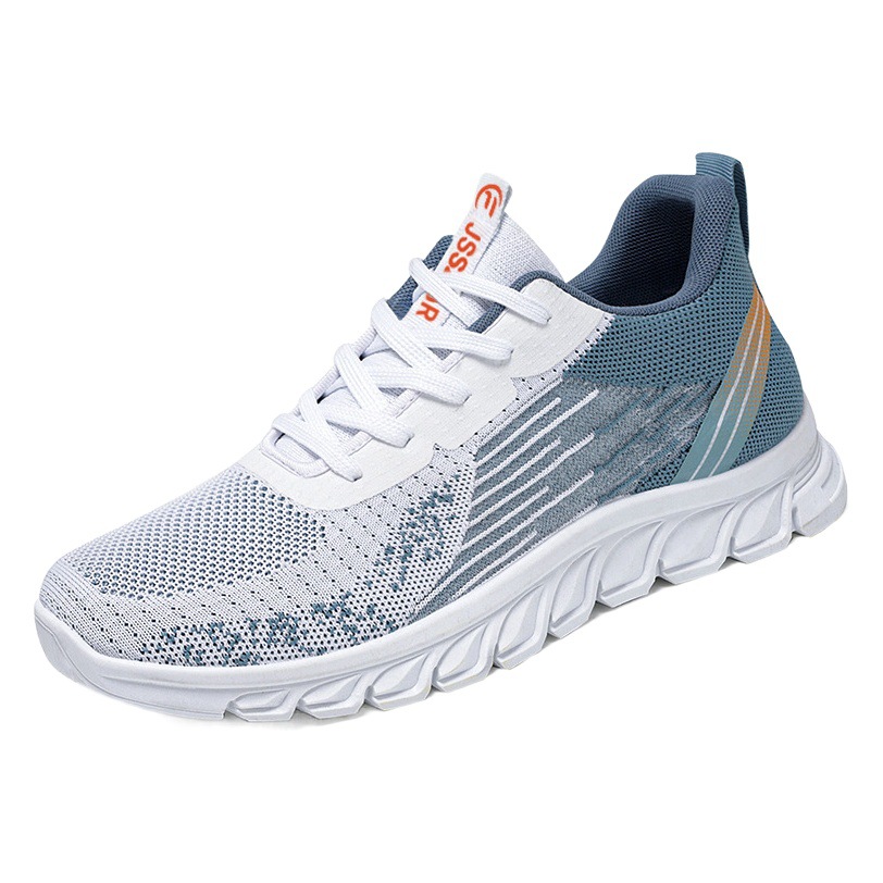 Sports Shoes for Men 2025 Summer New Export Men's Shoes One-Piece Drop-Shipping Lace-Up Running Shoes Fashion Trendy Shoes for Men