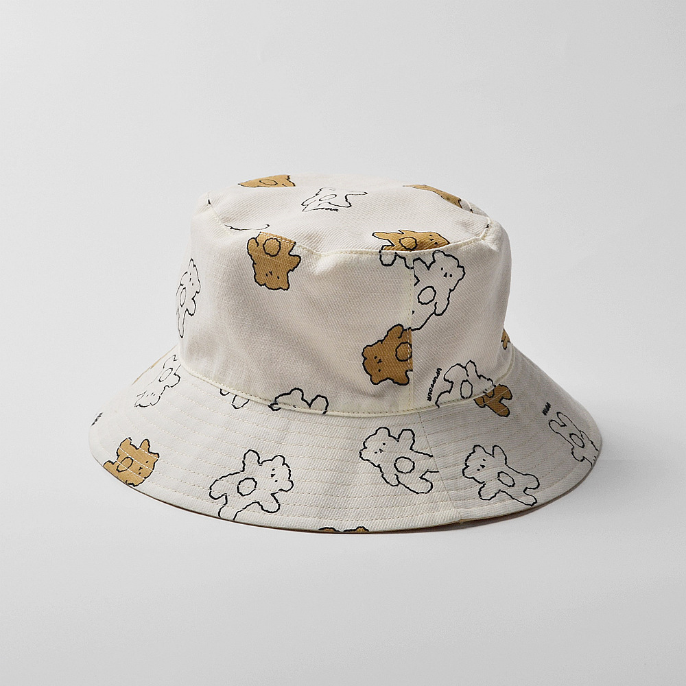 Picture of moinmlon Spring and Summer Korean New Children's Sunshade Fisherman Hat Baby's Big Eave Sun Hat Baby Breathable Cotton