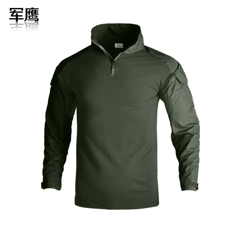 Army Eagle Frog Suit Long-sleeved Army Fan T-shirt Elastic Outdoor CS Field Quick-drying Camouflage Outdoor Long-sleeved T-shirt Quick-drying Men's G2