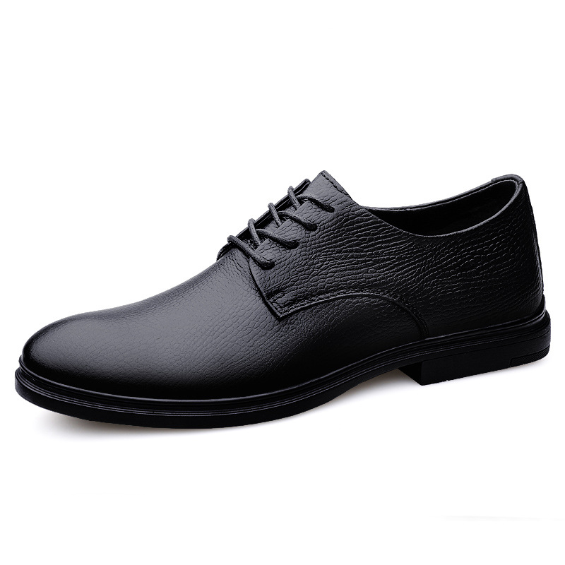 5460 men's shoes, business leather shoes, formal casual shoes, spring lace-up leather, cowhide surface, workplace gentleman's derby shoes, single shoes