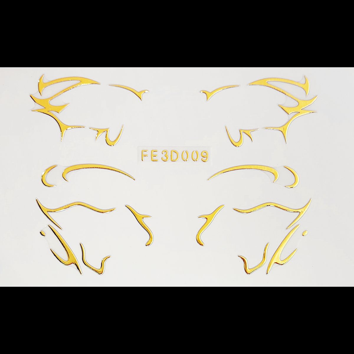 Picture of European and American laser eyeliner stickers 3D relief butterfly eye makeup makeup stickers stage performance tattoo stickers