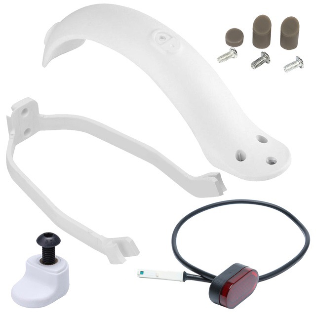 Picture of Electric scooter rear fender with hook Mijia M365 1S black white rear fender water block