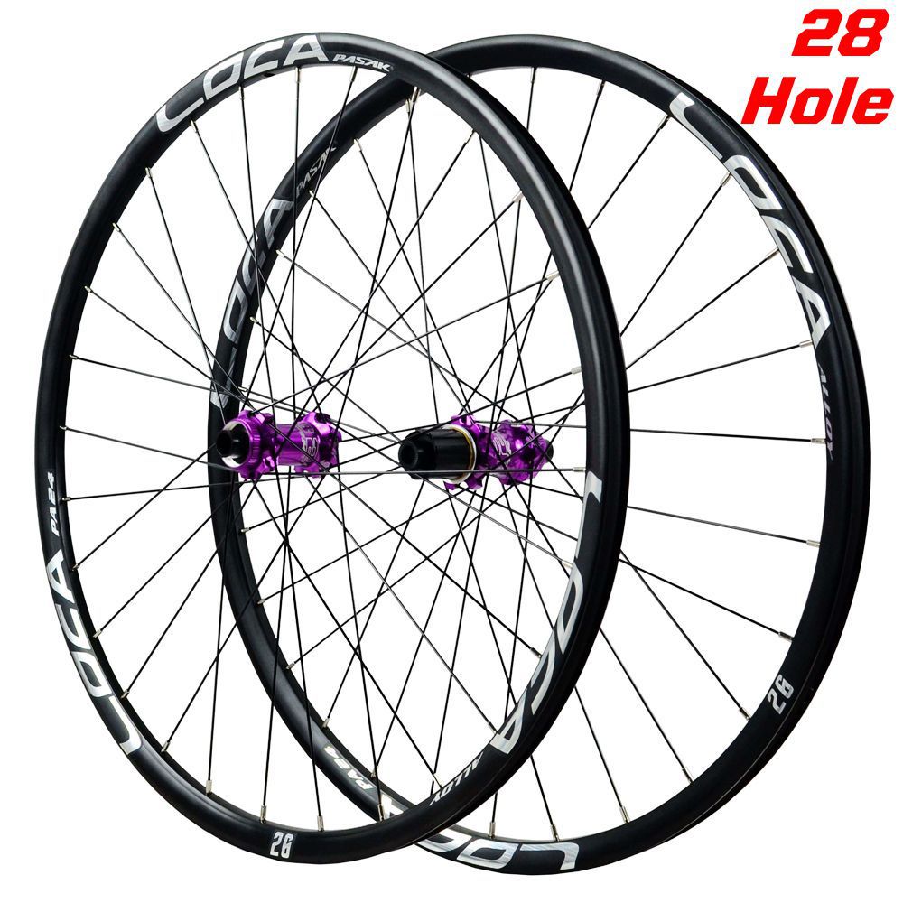 Picture of Mountain bike direct pull wheel set 26/27.5 lock 28 hole 700C off-road disc brake road wheel set 54T planetary ratchet