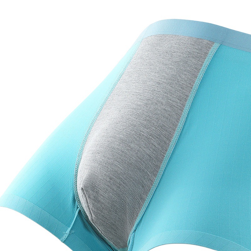 Men's Underwear Men's Ice Silk Boxer Shorts Summer Thin Traceless Comfortable Breathable Shorts Personalized Trendy Flat Shorts Head