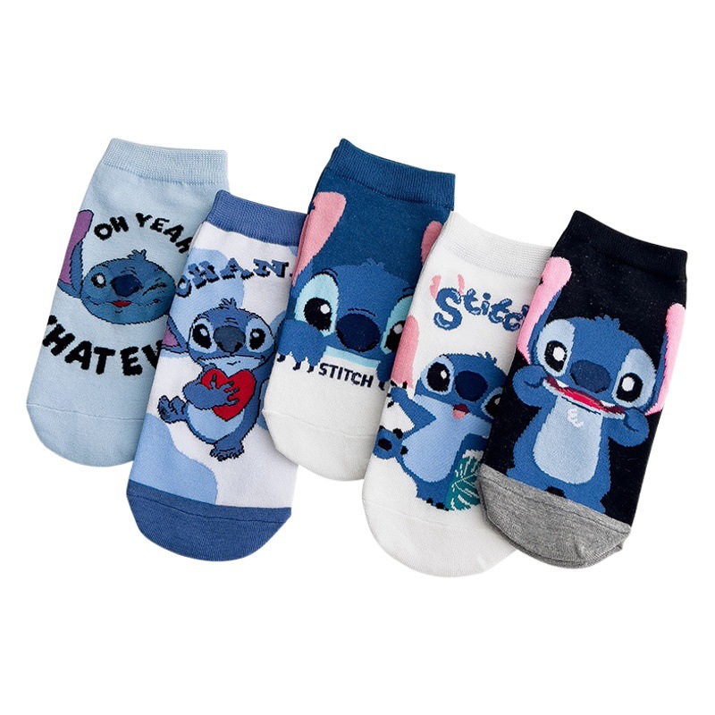Spring and Summer Cartoon Women's Socks Short Tube Boat Socks Casual Women's Short Socks Cute Straight Socks Student Socks Children