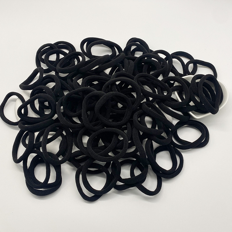 Picture of Single Wholesale Black Headband Hair Tie for Women Korean Style High Elasticity Does Not Hurt Hair Rubber Band High Ponytail Baby Hair Accessories