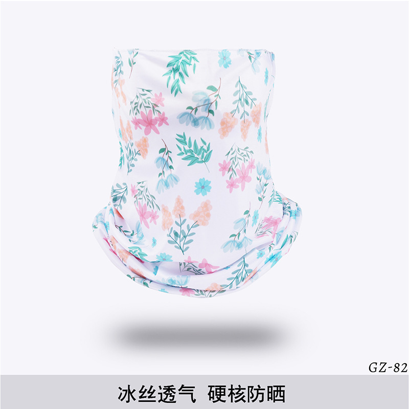 Picture of Outdoor ice silk mask changeable ear scarf men's and women's bicycle riding hood collar sun protection scarf summer