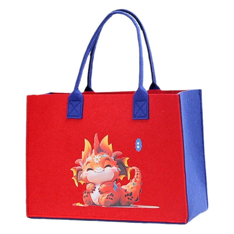 Internet Celebrity Tote Bag, Souvenir Bag, Large Capacity Gift Bag, Printable Logo Felt Tote Bag