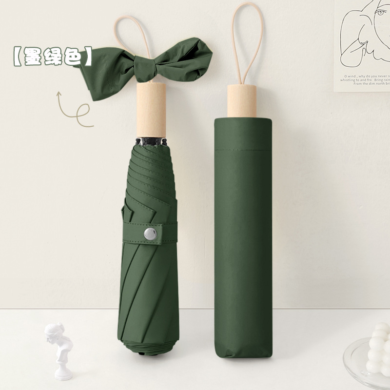 Picture of Large wholesale 16 bone automatic long handle umbrella sunshade sunscreen straight rod umbrella men's and women's dual-use umbrella customized advertising