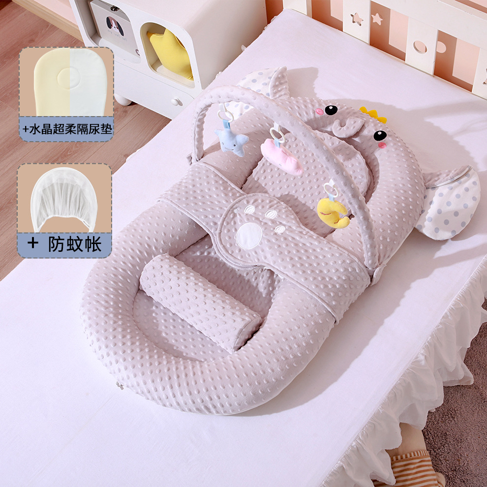 Picture of Bed-in-bed baby newborn baby anti-startling soothing bed slope sleeping mat bionic landing wake up to coax sleep artifact