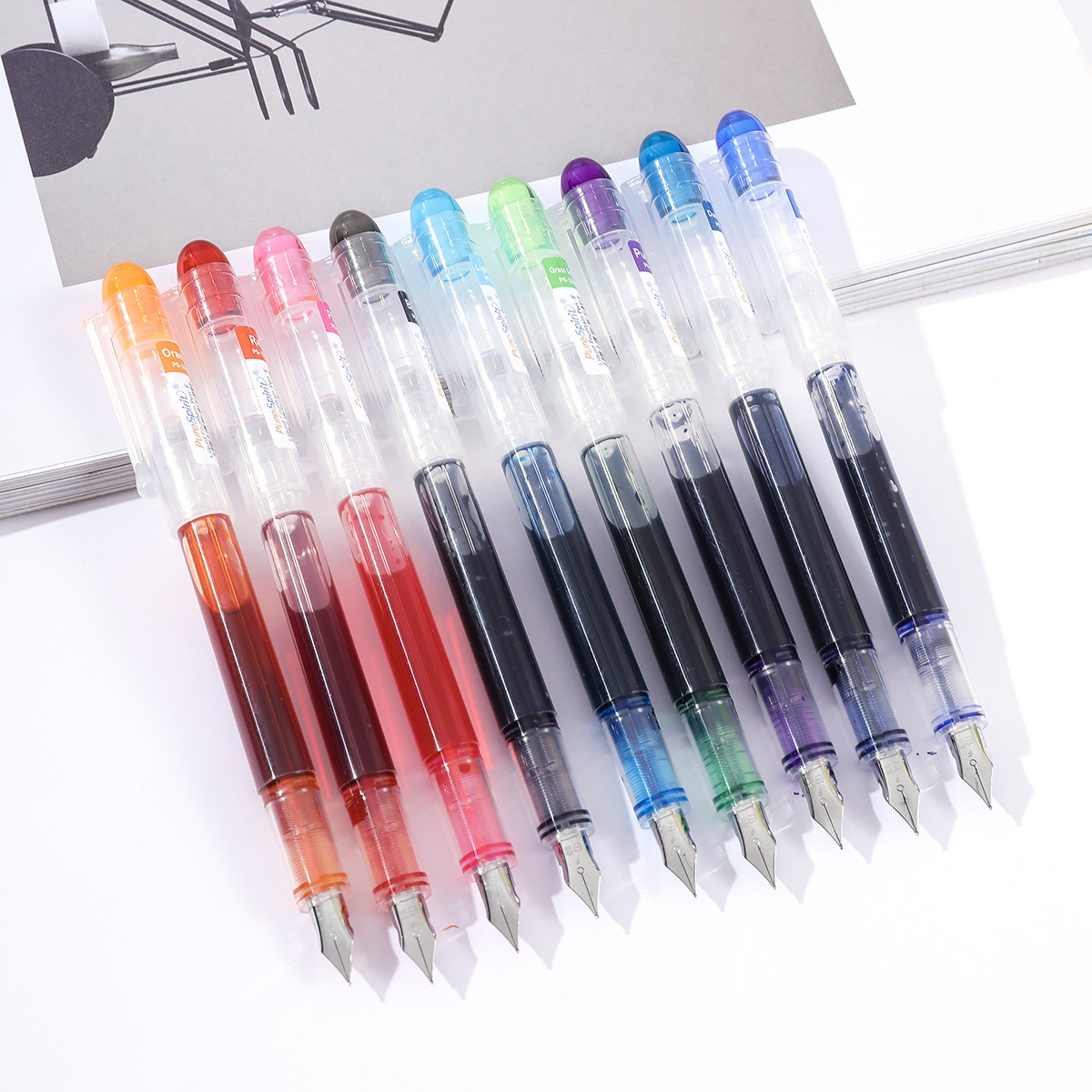 Cross-border large-capacity direct liquid pen color ink bag-free writing and painting mind map hand account note writing pen