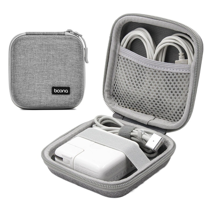 Laptop power pack Macbook air/pro Charging cable adapter earphone data cable hard case storage box