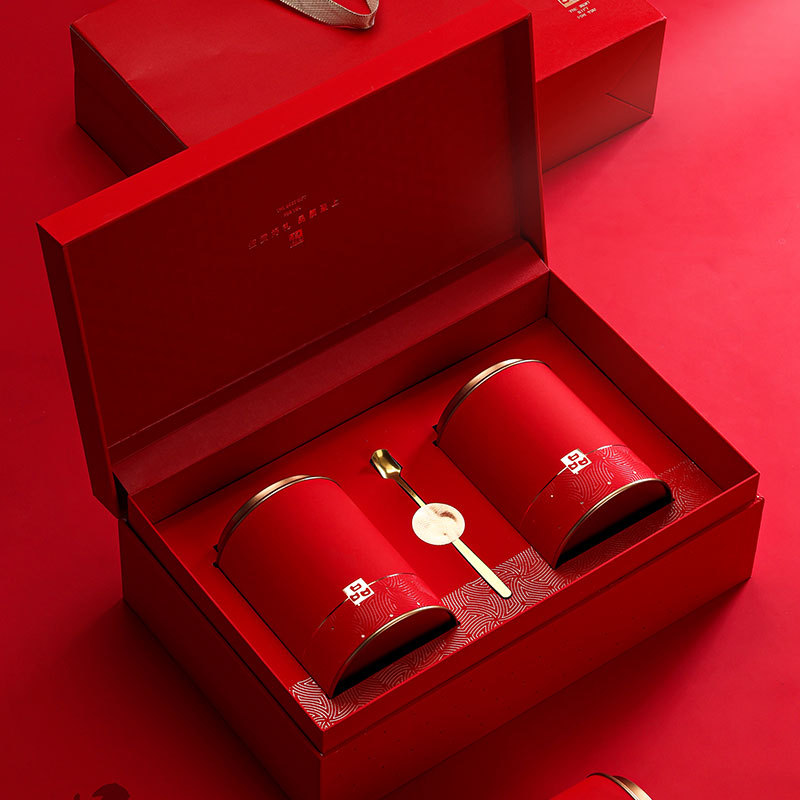 Black Tea Tea Packaging Box Empty Gift Box Universal Half Jin Junmei Dahongpao Tieguanyin Gift Box Empty Canned