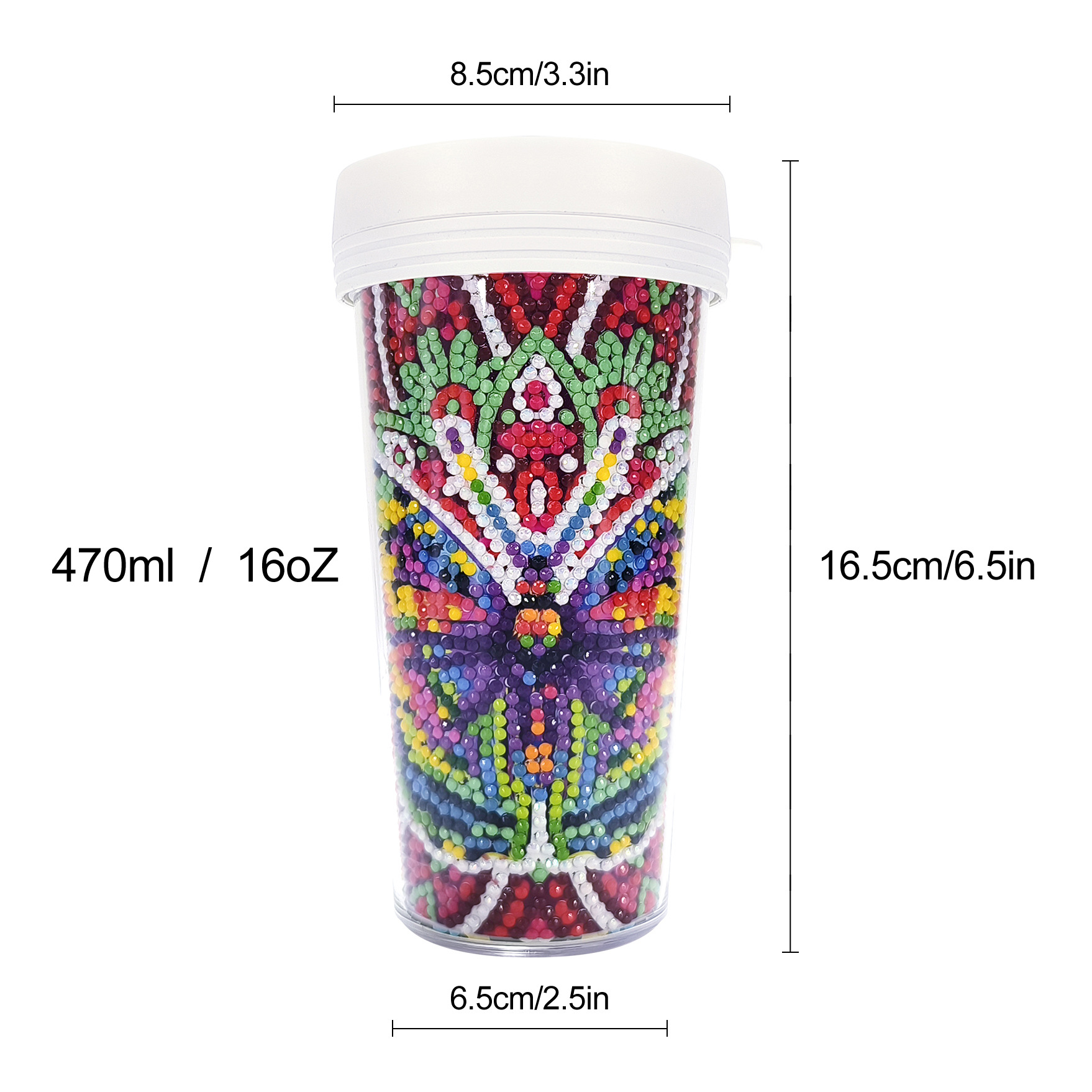 Picture of Diamond Painting Peripherals, New and Unique Cups, Cross-Border Supply, Diamond Stickers, Embroidery, DIY Handmade Full Diamond Creative Decorative Paintings Wholesale