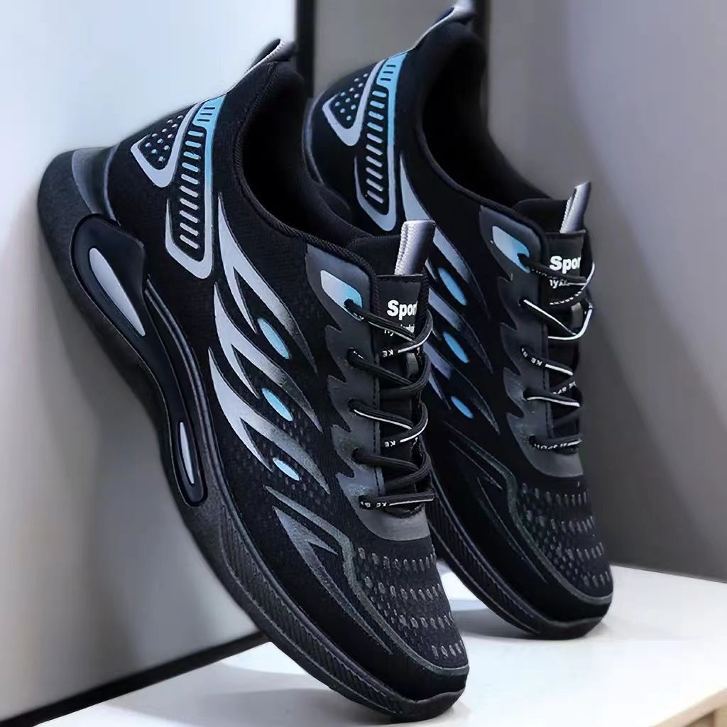 Picture of Autumn Men's Shoes 2025 New Fashion Trendy Fly-Knit Breathable Sports Casual Shoes Student Soft-Soled Comfortable Running Shoes