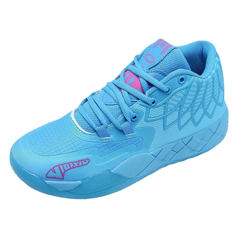Foreign trade three-ball generation Basketball Men's shoes all-star Kuzma MB01 Mandarin duck combat shoes one-piece delivery