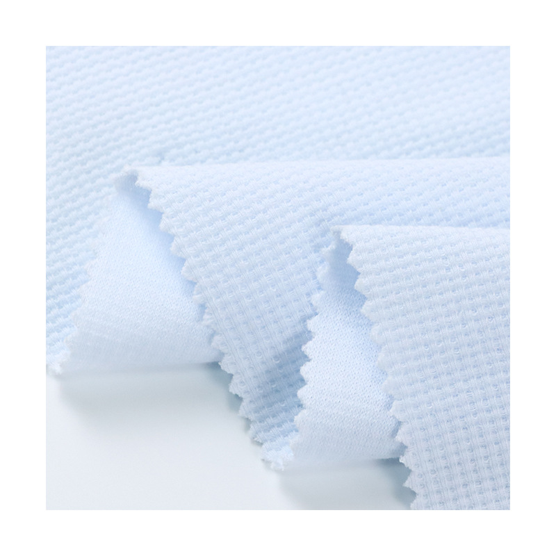 Picture of Combed Cotton Waffle Class A Fabric Single-sided Jacquard Knitted Fabric Spit Towel One-piece Clothes Home Clothes Children's Wear Fabric
