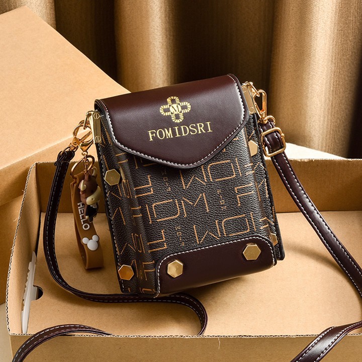 Mobile Phone Bag Women's Summer Crossbody Bag 2021 New Fashionable Fashionable Textive Shoulder Bag Simple Western Style Mini Small Bag