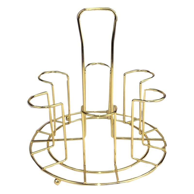 Picture of Simple kitchen cup storage rack golden cup upside down rack rack iron wine cup rack drain factory wholesale