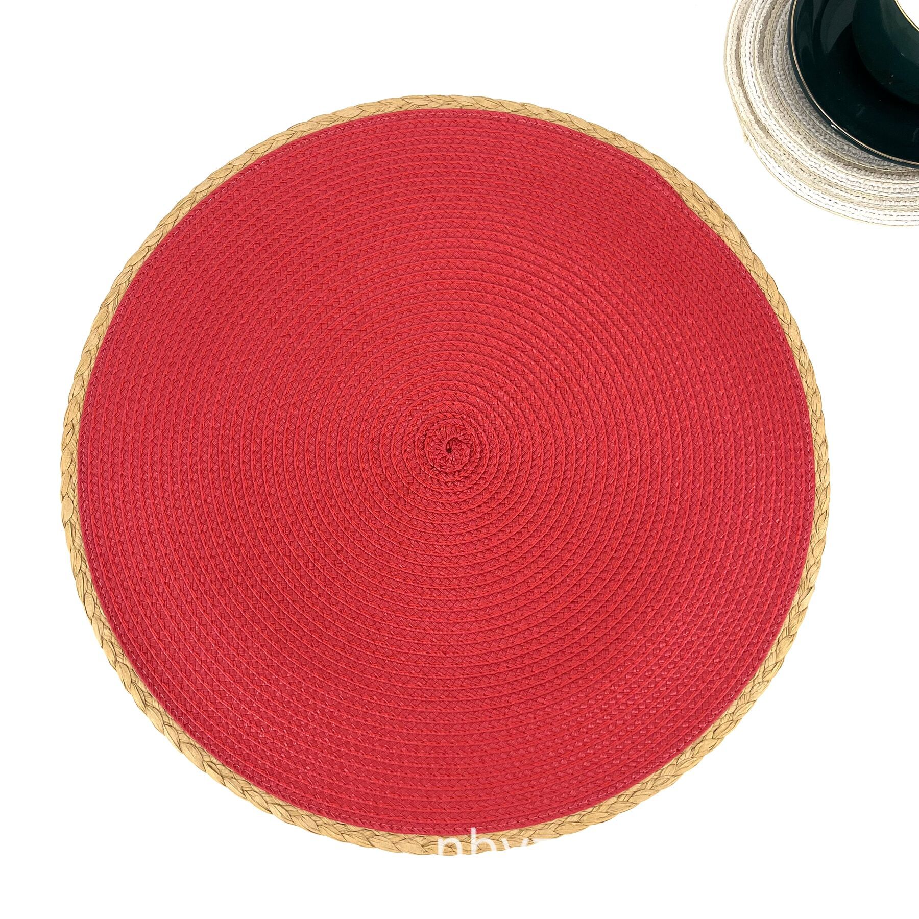 Picture of PP insulation table mat hotel western restaurant European simple natural outdoor festival activities can be wholesale mixed batch