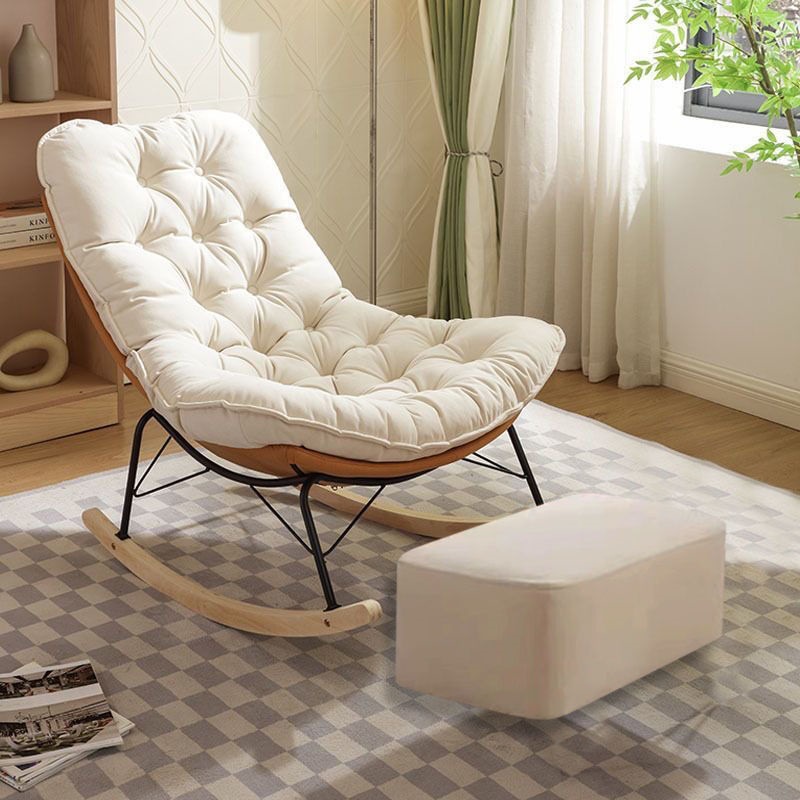 [Xinyue Furniture] Scandinavian Italian Style Living Room Single Rocking Chair Accessible Luxury Balcony Leisure Chair Leisure Sofa Chair