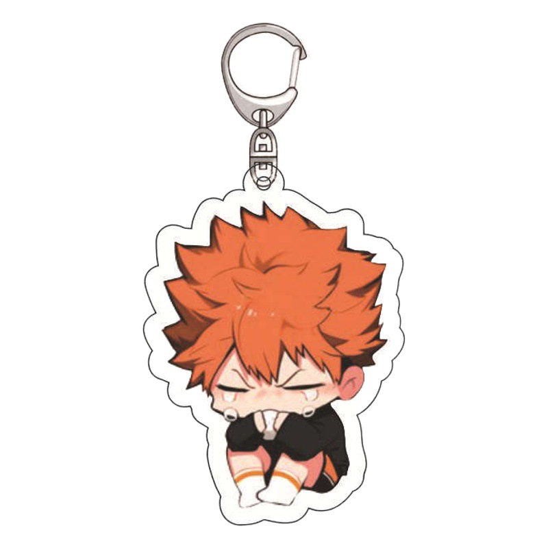 Picture of Anime Volleyball Youth Peripheral Keychain Shadow Mountain Feixiong Day Xiangyang Solitary Claw Grinding Cute Acrylic Pendant